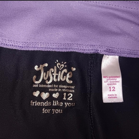 Justice Black Sweatpants, Bell Bottoms, Leggings, or Yoga pants. - Picture 4 of 4